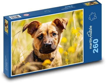 Šteniatko - domáci miláčik, pes - Puzzle 260 dielikov, rozmer 41x28,7 cm