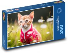 Kot - kotek, wiosna Puzzle 260 elementów - 41x28,7 cm