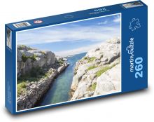 Švédsko - útesy, moře Puzzle 260 dílků - 41 x 28,7 cm