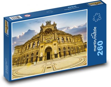 Drážďany - opera, Nemecko - Puzzle 260 dielikov, rozmer 41x28,7 cm