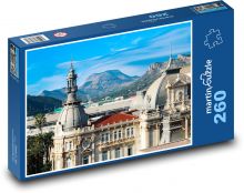 Španielsko - hory, prístavné mesto Puzzle 260 dielikov - 41 x 28,7 cm 
