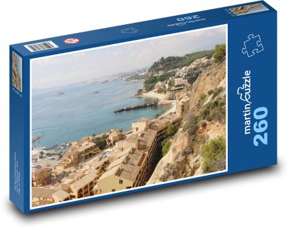 Costa Blanca - Španělsko, pobřeží  - puzzle 260 dílků