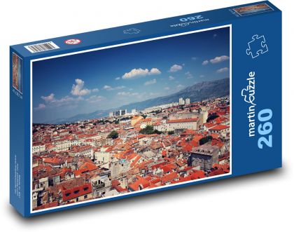 Chorvatsko - Split, město - Puzzle 260 dílků, rozměr 41x28,7 cm