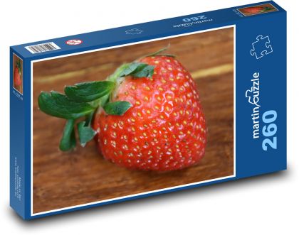 Truskawka - owoce, jedzenie - Puzzle 260 elementów, rozmiar 41x28,7 cm