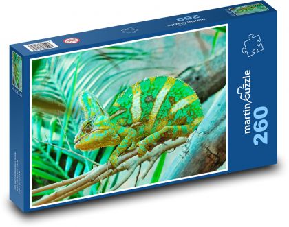 Chamäleon - Terrarium, Reptil - Puzzle - 260 Teile