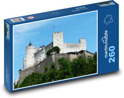 Hrad - Salzburg, pevnost - Puzzle 260 dílků, rozměr 41x28,7 cm