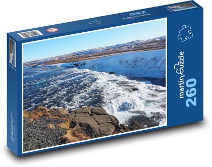 Gullfoss - Wasserfall, Island - Puzzle - 260 Teile