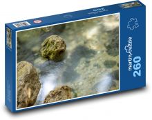 Rzeka - plaża, cove Puzzle 260 elementów - 41x28,7 cm