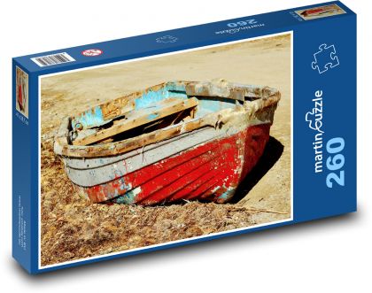 Old ship - abandoned, rusty - Puzzle 260 pieces, size 41x28.7 cm 
