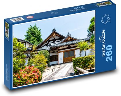Chrám - Japonsko, Kjóto - Puzzle 260 dílků, rozměr 41x28,7 cm