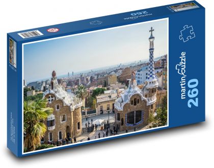 Guell Park - Spain, city - Puzzle 260 pieces, size 41x28.7 cm 