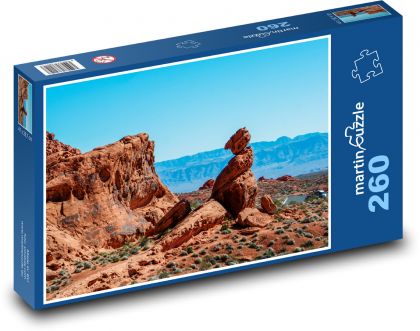 Údolie ohňa - Nevada, Red Rock - Puzzle 260 dielikov, rozmer 41x28,7 cm