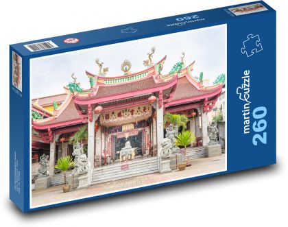 Phuket - świątynia, Tajlandia - Puzzle 260 elementów, rozmiar 41x28,7 cm