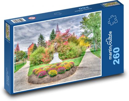 University of Vermont - lístie, jeseň - Puzzle 260 dielikov, rozmer 41x28,7 cm
