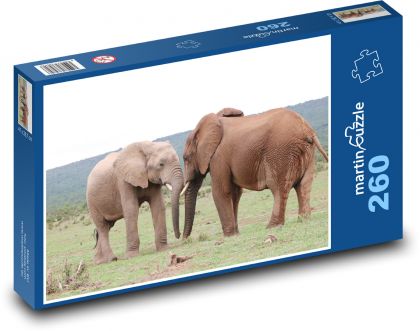 Elefanten - Afrika, Safari - Puzzle - 260 Teile
