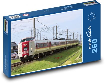 Vlak - Japonsko, koleje - Puzzle 260 dílků, rozměr 41x28,7 cm