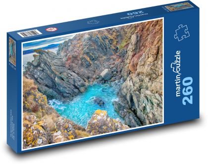 Skála - útes, moře - Puzzle 260 dílků, rozměr 41x28,7 cm
