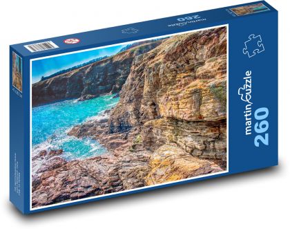 Moře - skály, útes - Puzzle 260 dílků, rozměr 41x28,7 cm