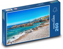 Kamenná pláž - more, útesy Puzzle 260 dielikov - 41 x 28,7 cm 