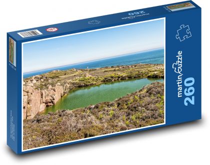 Lom - skaly, more - Puzzle 260 dielikov, rozmer 41x28,7 cm