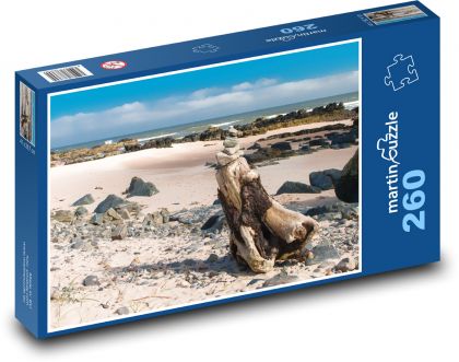 Pláž - moře, písek - puzzle 260 dílků