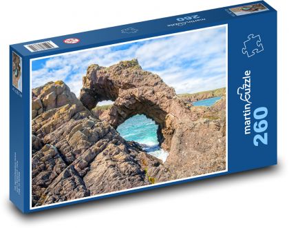 Skalní útvary - oceán, útes - puzzle 260 dílků