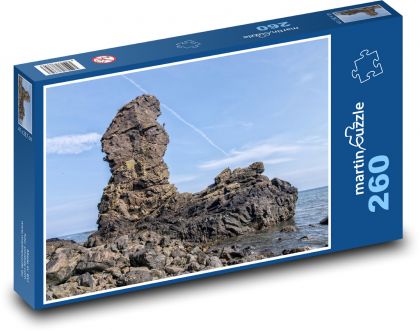 Moře - skály, pobřeží - puzzle 260 dílků