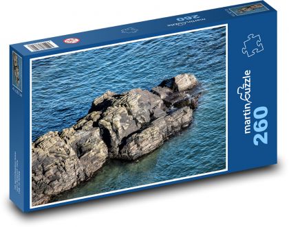Socha - more, kameň - Puzzle 260 dielikov, rozmer 41x28,7 cm