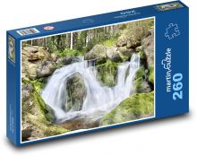 Vodopád - krajina, rieka Puzzle 260 dielikov - 41 x 28,7 cm 