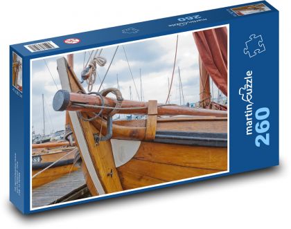Łódź - Holandia, Morze Północne - Puzzle 260 elementów, rozmiar 41x28,7 cm