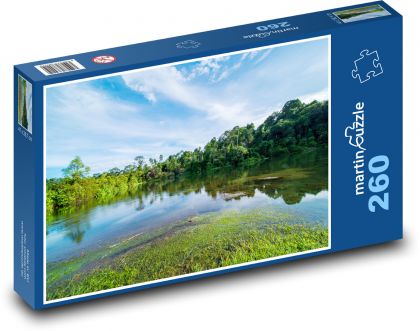 Zbiornik wodny - krajobraz, przyroda - Puzzle 260 elementów, rozmiar 41x28,7 cm