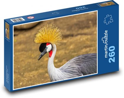 Jeřáb - pták, zvíře - Puzzle 260 dílků, rozměr 41x28,7 cm