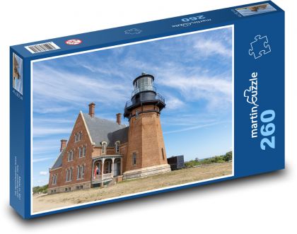 Island - maják, stavba - Puzzle 260 dílků, rozměr 41x28,7 cm