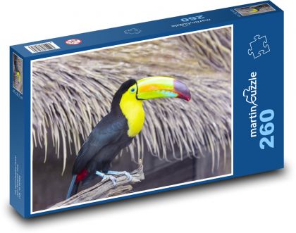 Tukan - vták, zviera - Puzzle 260 dielikov, rozmer 41x28,7 cm