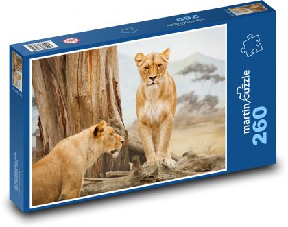 Lioness - animal, mammal - Puzzle 260 pieces, size 41x28.7 cm 