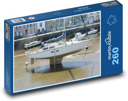 Plachetnice - loď, kýl - Puzzle 260 dílků, rozměr 41x28,7 cm