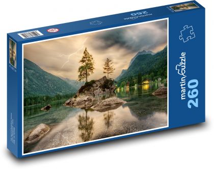 Jezero - příroda, voda - Puzzle 260 dílků, rozměr 41x28,7 cm