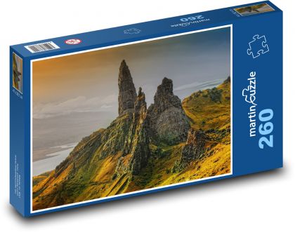 Ostrov Skye - hory, Škótsko - Puzzle 260 dielikov, rozmer 41x28,7 cm