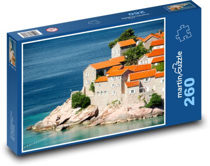 Montenegro - island, coast - Puzzle 260 pieces, size 41x28.7 cm 