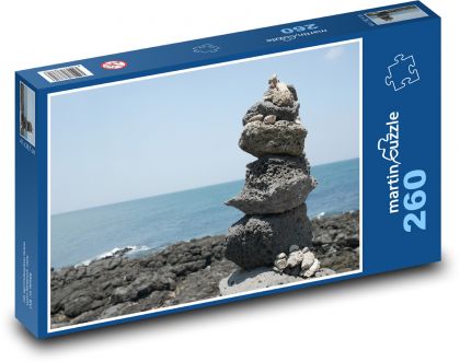 Wyspa Jeju - Korea, Morze - Puzzle 260 elementów, rozmiar 41x28,7 cm