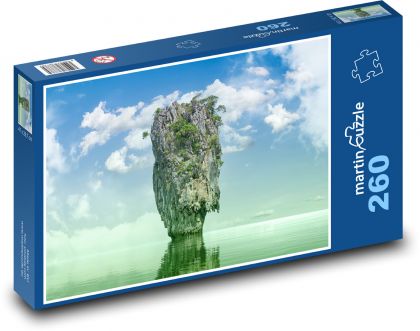 Morze - wyspa, przyroda - Puzzle 260 elementów, rozmiar 41x28,7 cm