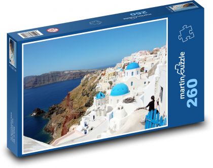 Santorini - Grecja,.wyspa - Puzzle 260 elementów, rozmiar 41x28,7 cm