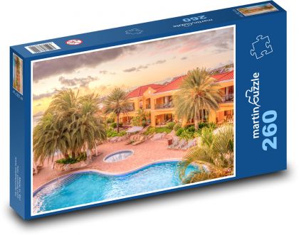 Curacao Resort, Caribbean - Puzzle 260 pieces, size 41x28.7 cm 
