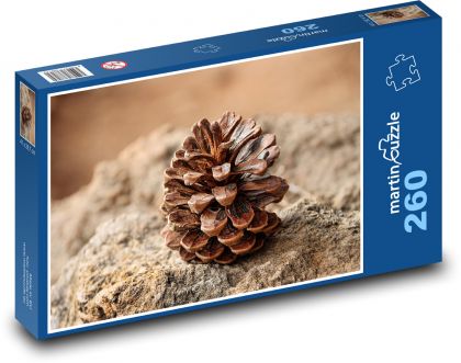 Borovicový šišák - les, príroda - Puzzle 260 dielikov, rozmer 41x28,7 cm