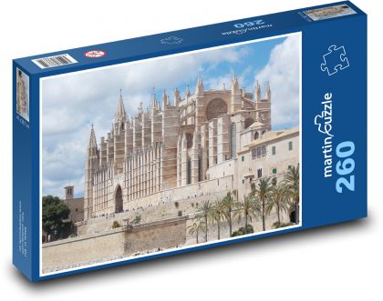 Katedrála Panny Márie - Mallorca, Španielsko - Puzzle 260 dielikov, rozmer 41x28,7 cm