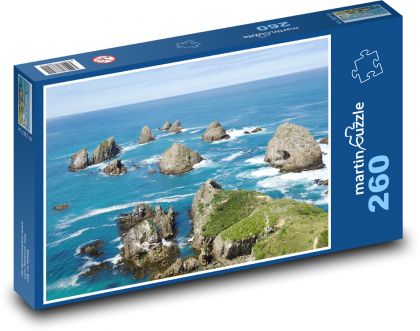 Nový Zéland - pacific, oceán - Puzzle 260 dílků, rozměr 41x28,7 cm