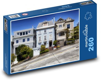 San Francisco - California, homes - Puzzle 260 pieces, size 41x28.7 cm 
