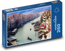 Benátky - Canal Grande, gondoliér  Puzzle 260 dílků - 41 x 28,7 cm