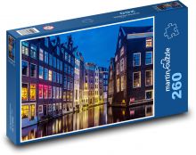 Amterdam - buildings, river Puzzle 260 pieces - 41 x 28.7 cm 