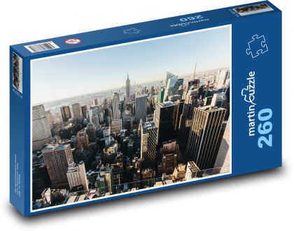 Budovy - mesto, budovy - Puzzle 260 dielikov, rozmer 41x28,7 cm